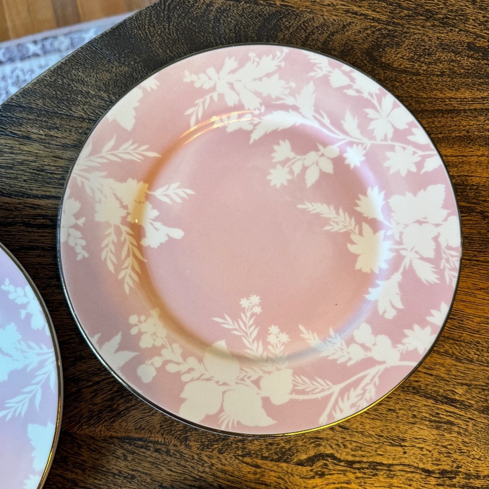 Pottery Barn Monique Lhuillier Rose Bouquet Salad Plate, Set of 7 - Picture 14 of 15